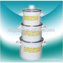 best choice for your kitchen 3 pcs high soup bowl with glass cover